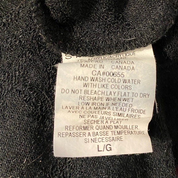 Smartset Women’s Black Lace Shirt, Size Large, Chic, Casual, Classic, Fall - Picture 4 of 6